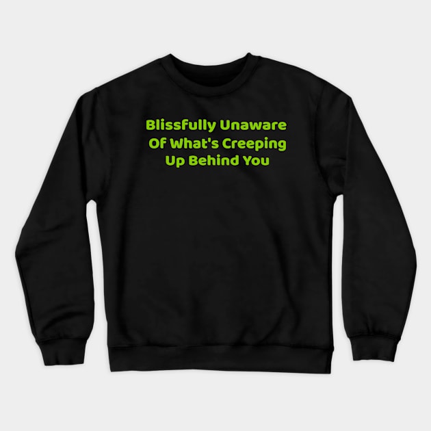 Funny Creepy Halloween tee shirt Crewneck Sweatshirt by Bunnuku